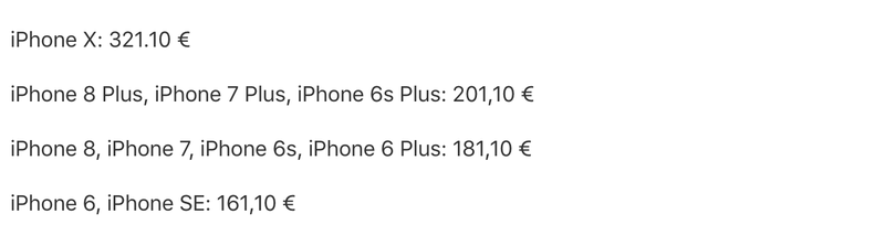 Precios de las reparaciones de pantalla en España